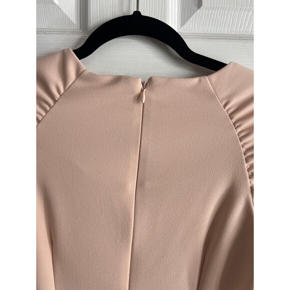 Calvin Klein Gathered Shoulder Sheath Blush color Dress Size 2 - Picture 10 of 12